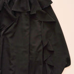 画像をギャラリービューアに読み込む, KARL LAGERFELD PARIS カールラガーフェルド ブラック プレーンワンピース ミディドレス BLACK  PLAIN MIDI DRESS WOMEN
