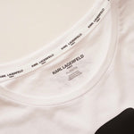 画像をギャラリービューアに読み込む, KARL LAGERFELD PARIS カールラガーフェルド ホワイト カールシルエット Tシャツ WHITE KARL SILHOUETTE TEE WOMEN
