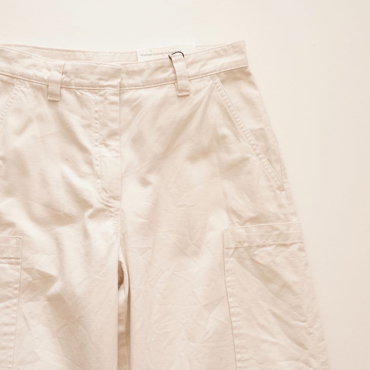 CK calvin klein カルバンクライン オフホワイトカーゴパンツ |高円寺 