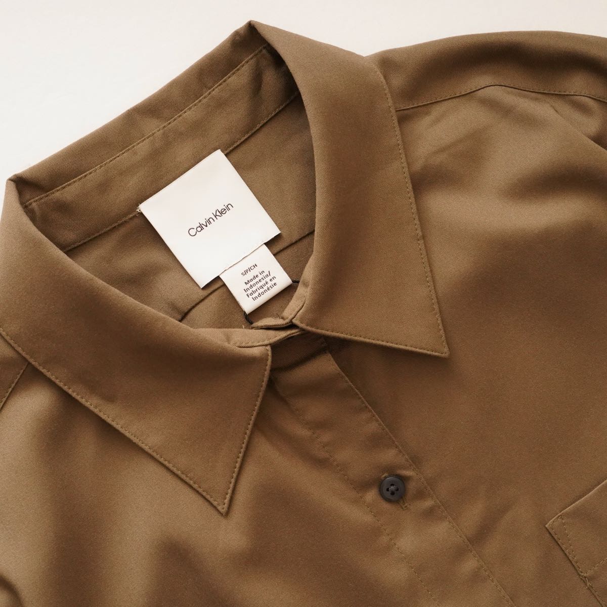 CK calvin klein CK カルバンクライン グリーン ロールスリーブ