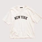 画像をギャラリービューアに読み込む, oak + fort オークアンドフォート ホワイト ニューヨーク プリント Tシャツ  WHITE NEW YORK PRINT T-SHIRT TEE
