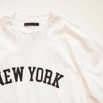 画像をギャラリービューアに読み込む, oak + fort オークアンドフォート ホワイト ニューヨーク プリント Tシャツ  WHITE NEW YORK PRINT T-SHIRT TEE
