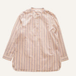 画像をギャラリービューアに読み込む, フレイム コットン シルク ストライプ プルオーバー シャツ ブラウス FRAME COTTON SILK STRIPED PULL-OVER SHIRT BLOUSE WOMEN
