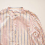 画像をギャラリービューアに読み込む, フレイム コットン シルク ストライプ プルオーバー シャツ ブラウス FRAME COTTON SILK STRIPED PULL-OVER SHIRT BLOUSE WOMEN
