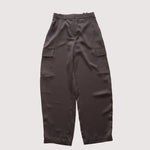 画像をギャラリービューアに読み込む, CK カルバンクラインジーンズ グレー ポリツイル カーゴ パンツ CALVIN KLEIN JEANS GRAY POLY CARGO PANTS WOMENS
