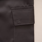 画像をギャラリービューアに読み込む, CK カルバンクラインジーンズ グレー ポリツイル カーゴ パンツ CALVIN KLEIN JEANS GRAY POLY CARGO PANTS WOMENS
