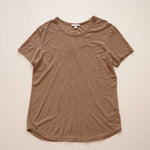 画像をギャラリービューアに読み込む, ジェームス パース ブラウン 半袖カットソー Tシャツ JAMES PERSE BROWN TEE T-SHIRT WOMENS

