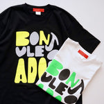 画像をギャラリービューアに読み込む, アドラーブル オリジナル ブラック ボンジュール Tシャツ ADOLUVLE ORIGINAL BLACK BONJOUR T-SHIRTS
