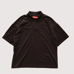 画像をギャラリービューアに読み込む, アドラーブル ブラック コットン スキッパー ポロニット ADOLUVLE BLACK COTTON POLO KNIT
