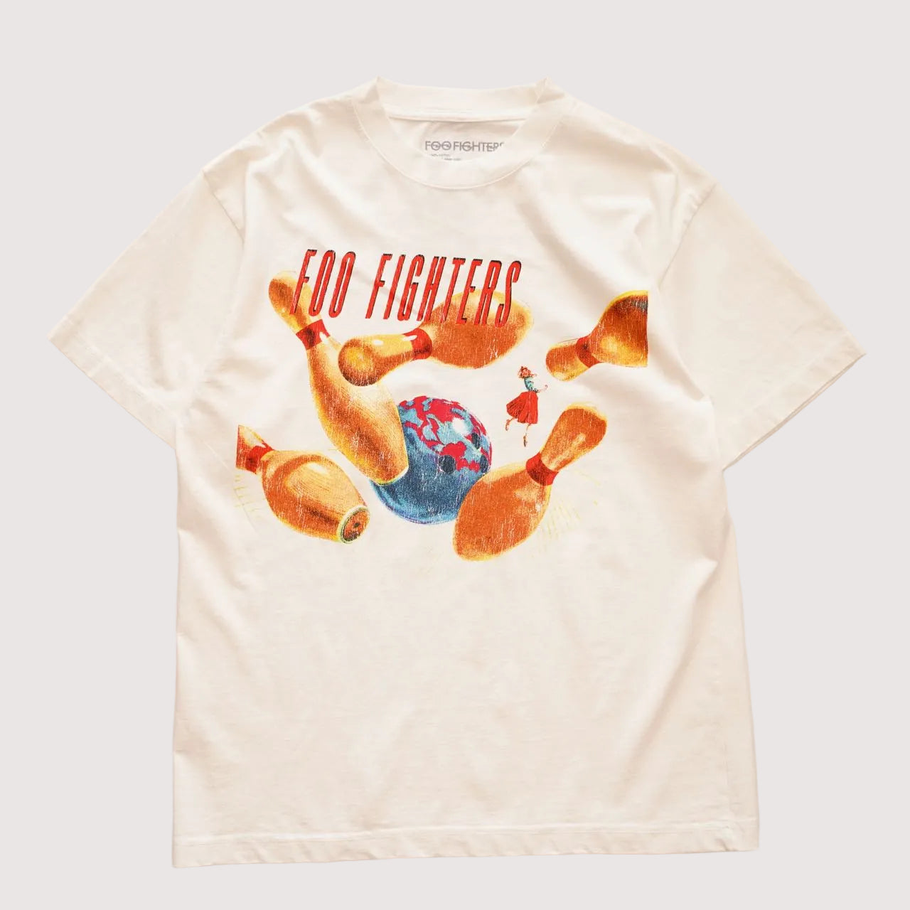 【Foo Fighters 】ツアーTシャツ！ フー・ファイターズ ホワイト 1996 ツアー プリント Tシャツ FOO