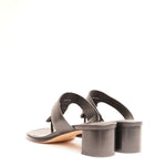画像をギャラリービューアに読み込む, ビンス ヴィンス ブラックレザー ベルテッド トング ヒールサンダル  VINCE BLACK LEATHER HEEL BELTED THONG SANDALS WOMENS
