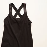 画像をギャラリービューアに読み込む, KARL LAGERFELD PARIS カールラガーフェルド ロゴテープストラップ ブラックドレス LOGO TAPE STRAP BLACK DRESS WOMEN
