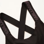 画像をギャラリービューアに読み込む, KARL LAGERFELD PARIS カールラガーフェルド ロゴテープストラップ ブラックドレス LOGO TAPE STRAP BLACK DRESS WOMEN
