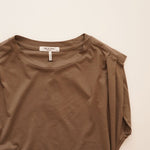 画像をギャラリービューアに読み込む, ラグアンドボーン RAG&amp;BONE ジャージー プリーツタンク カットソー カーキー THE JERSEY PLEAT TANK DARK STONE WOMEN
