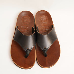 【希少完売】THE SANDALMAN サンダルマン アメリカ製 レザーサンダル THE SANDALMAN ブラック タン クロムエクセルレザー USAサンダルマン