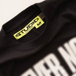 画像をギャラリービューアに読み込む, STUDIO POWERED BY SUPERVSN スーパーヴィジョン ストゥディオス ブラック プリント Tシャツ NEVER NOT CREATING TEE
