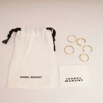 画像をギャラリービューアに読み込む, ISABEL MARANT イザベル・マラン ゴールド×ホワイト 5連 リングセット  GOLD×WHITE 5P RING SET WOMEN
