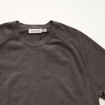 画像をギャラリービューアに読み込む, CK カルバンクライン チャコールグレー 半袖ラグランニット  CALVIN KLEIN CHARCOAL GRAY SHORT SLEEVE SWEATER RAGLAN KNIT WOMENS
