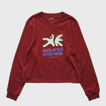 画像をギャラリービューアに読み込む, SATURDAYS NEW YORK CITY サタデーズ ニューヨーク ボルドー 長袖 プリント Tシャツ BORDEAUX LONG SLEEVE PRINT T-SHIRT 63-01w
