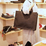画像をギャラリービューアに読み込む, MAISON MARGIELA PARIS メゾン マルジェラ カバス ラージ ショッピング トートバッグ BLACK CABAS LARGE SHOPPING TOTE-BAG
