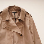 画像をギャラリービューアに読み込む, ラグアンドボーン ニューヨーク カーキ クロップドトレンチ RAG&amp;BONE NEWYORK KHAKI CROPPED TRENCH WOMEN
