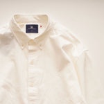 画像をギャラリービューアに読み込む, LEVI'S LEVI STRAUSS &amp; CO. リーバイス リーバイ ストラウス＆カンパニー MADE FROM JAPANESE DENIM ホワイト コットン ボタンダウンシャツ WHITE COTTON B.D. SHIRT
