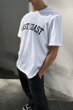 画像をギャラリービューアに読み込む, oak + fort オークアンドフォート ホワイト イーストコースト フロッキープリント Tシャツ  WHITE EAST COAST FLOCK-PRINT T-SHIRT
