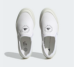 画像をギャラリービューアに読み込む, アディダス ステラマッカートニー ホワイト コート スリッポン スニーカー ADIDAS × STELLA MCCARTNEY WHITE COURT SLIP ON SNEAKER
