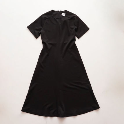 CK カルバンクライン ブラック 半袖ワンピース ストレッチドレス CALVIN KLEIN BLACK SHORT SLEEVES STRETCH DRESS WOMENS