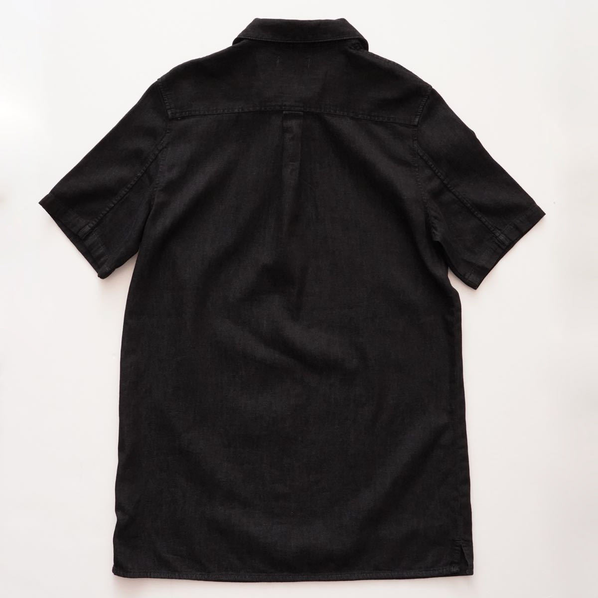CK カルバンクライン ブラック デニム チュニック シャツワンピース ミニドレス CALVIN KLEIN BLACK DENIM TUNIC SHIRT DRESS WOMENS