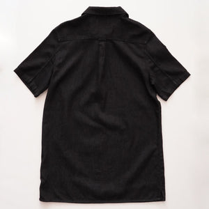 CK カルバンクライン ブラック デニム チュニック シャツワンピース ミニドレス CALVIN KLEIN BLACK DENIM TUNIC SHIRT DRESS WOMENS