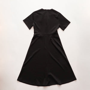 CK カルバンクライン ブラック 半袖ワンピース ストレッチドレス CALVIN KLEIN BLACK SHORT SLEEVES STRETCH DRESS WOMENS