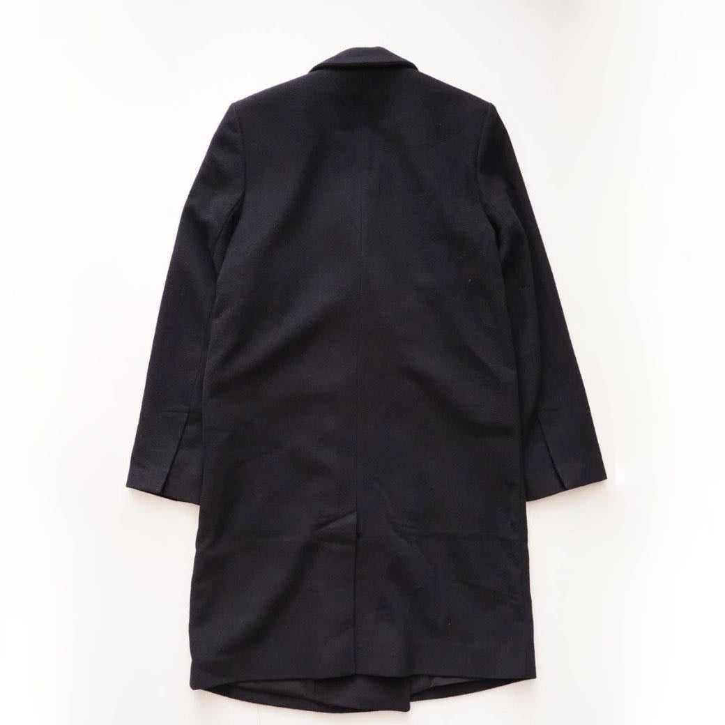 oak + fort オークアンドフォート ブラック Wボタン ウール混コート BLACK W BUTTON WOOL-MIX COAT WOMEN