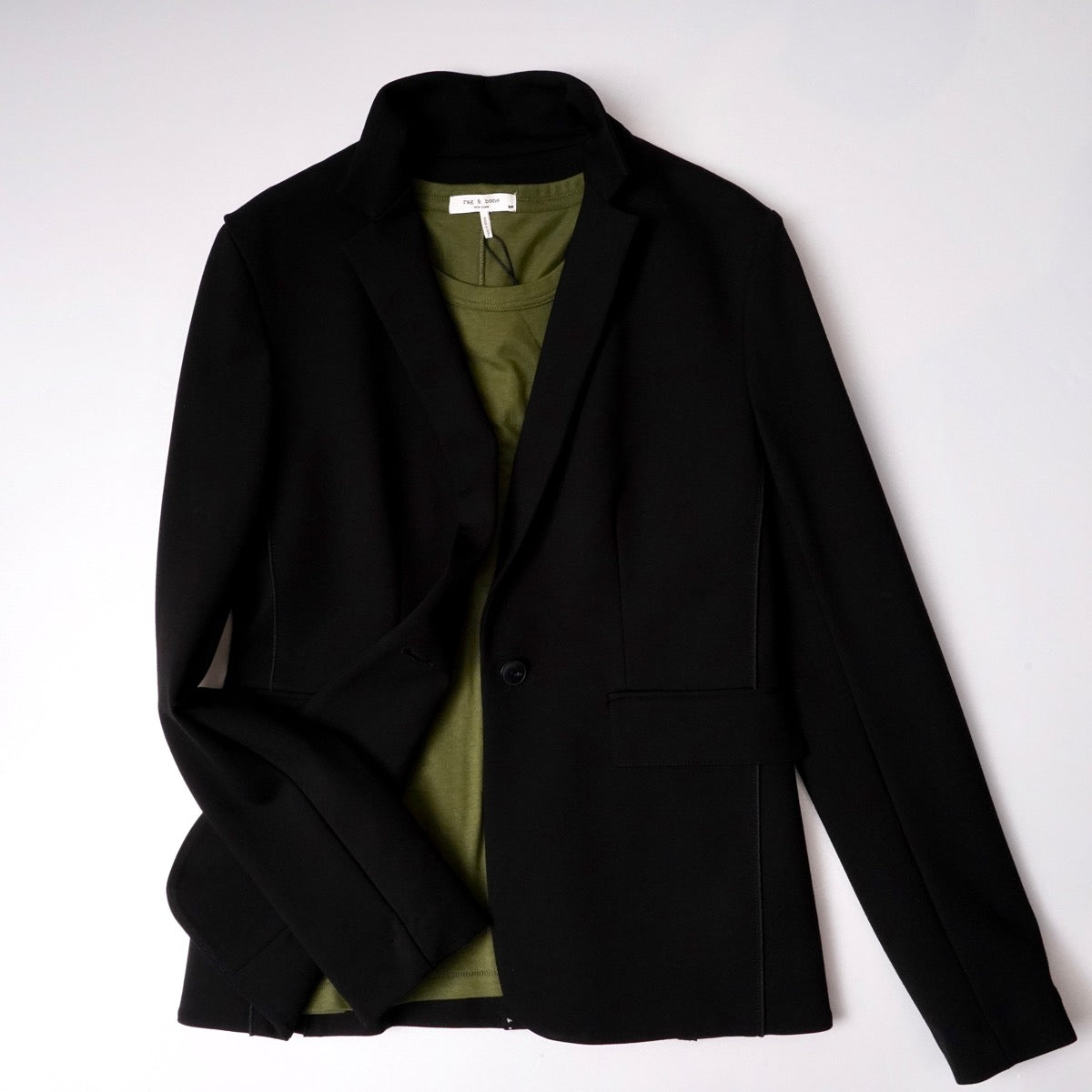 ラグアンドボーン ニューヨーク グリーン クルーネック コアTシャツ RAG&BONE NEWYORK GREEN CREW-NECK T-SHIRTS CORE TEE