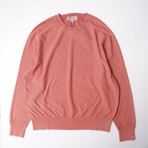 RAG&BONE ラグアンドボーン ダークローズピンク クルーネックコットンニット DARK ROSE LANCE CREW-NECK KNIT MENS