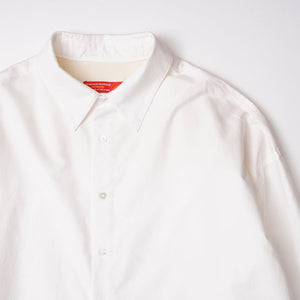 アドラーブル ホワイト ビッグシルエット オックスフォード ロングシャツ ADOLUVLE ORIGINAL WHITE SHIRT-DRESS LONG SLEEVE DRESS