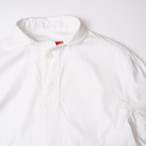 アドラーブル オリジナル プルオーバーシャツ ホワイト ピンオックスフォード ADOLUVLE ORIGINAL PULLOVER SHIRTS COTTON PIN-OXFORD WHITE MADE IN JAPAN