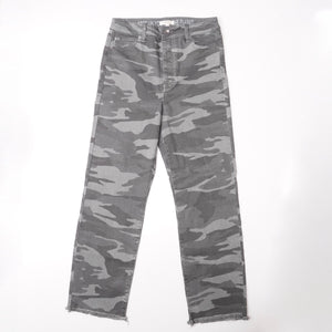 スプレンディッド カモフラージュ柄 エコ ハイライズ ストレッチ カットオフ パンツ SPLENDID ECO CAMOUFLAGE CUT-OFF PANTS WOMENS