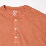 画像をギャラリービューアに読み込む, ジェークルー ガーメントダイ 後染めオレンジ ヘンリーネック Tシャツ J.CREW GARMENT-DYED ORANGE HENLEY-NECK T-SHIRT MENS
