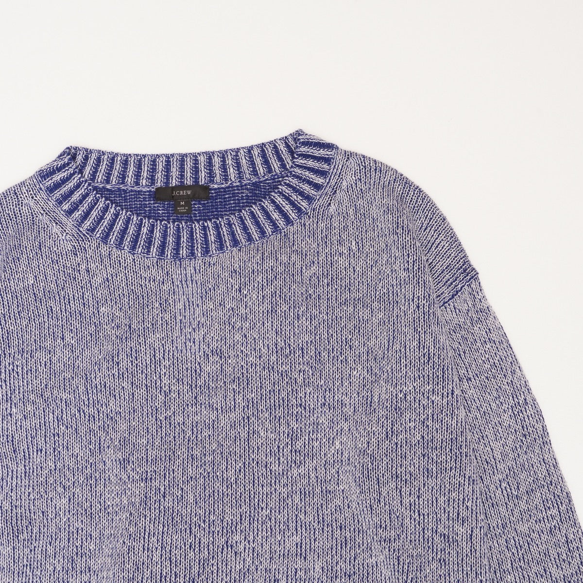 ジェイクルー ブルー リラックス コットン リネン ビーチセーター ニット J.CREW BLUE COTTON LINEN BEACH SWEATER