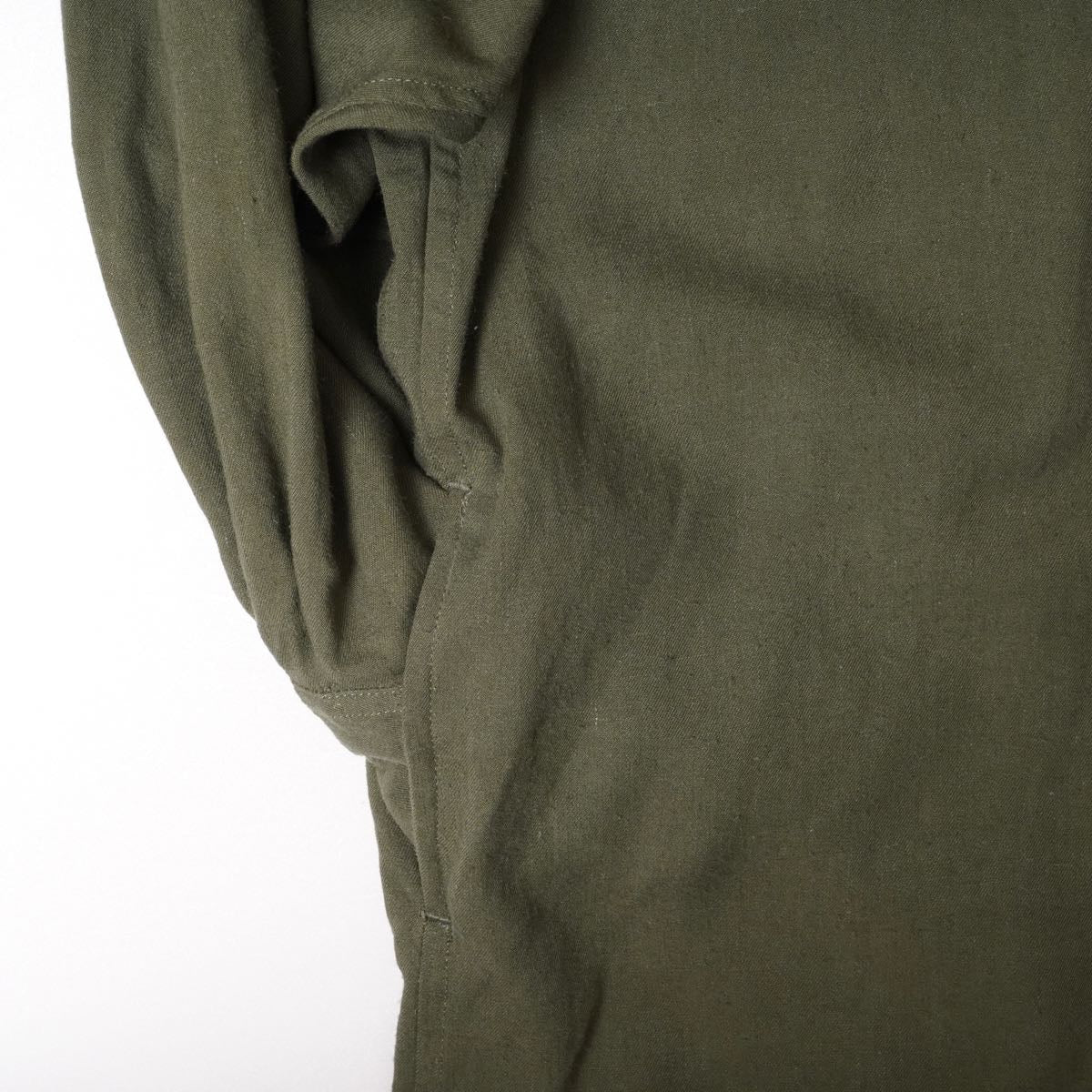 アドラーブル アーミーグリーン ビッグシルエット オックスフォード ロング シャツワンピース ADOLUVLE ORIGINAL ARMY-GREEN LONG SHIRT-DRESS