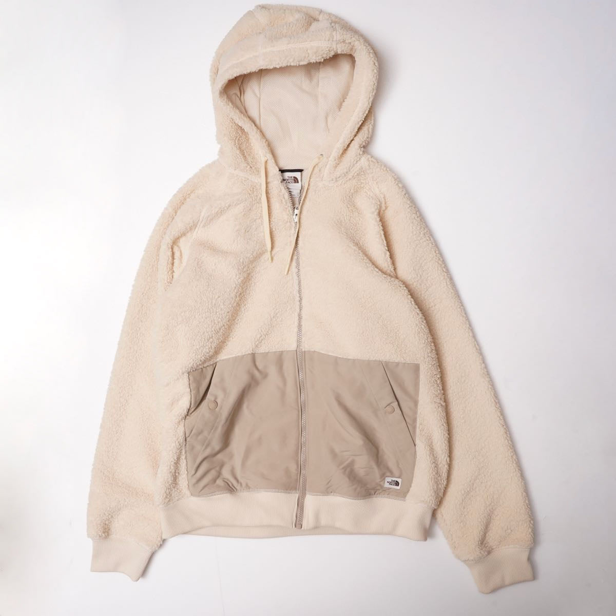 ノースフェイス ブリーチサンドカラー ボア フーディ フリース パーカー THE NORTH FACE BLEACHED SAND BOA FLEECE HOODIE USA MENS