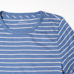 画像をギャラリービューアに読み込む, ジェイクルー ブルー ボーダー ビンテージコットン Tシャツ J.CREW BLUE BORDER TEE COTTON T-SHIRTS WOMENS
