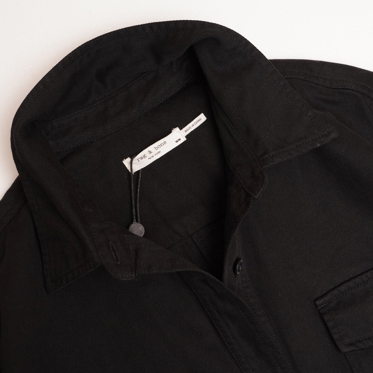 RAG&BONE ラグアンドボーン ブラック フルプラケット ミニドレス シャツワンピース コート BLACK FULL PLACKET MINI DRESS