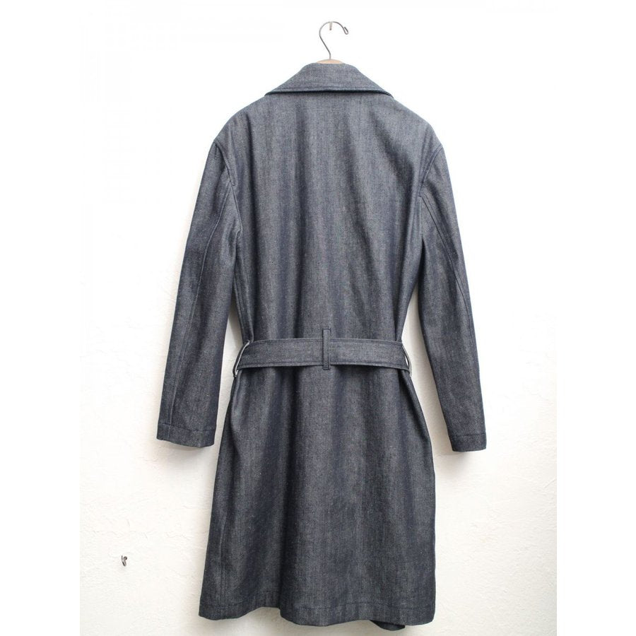 アドラーブル インディゴ デニムコットン トレンチコート ADOLUVLE TRENCH COAT INDIGO 日本製