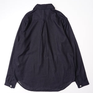 アドラーブル オリジナル プルオーバーシャツ 播州織 インディゴ染め ADOLUVLE ORIGINAL PULLOVER SHIRTS COTTON INDIGO-DYED MADE IN JAPAN