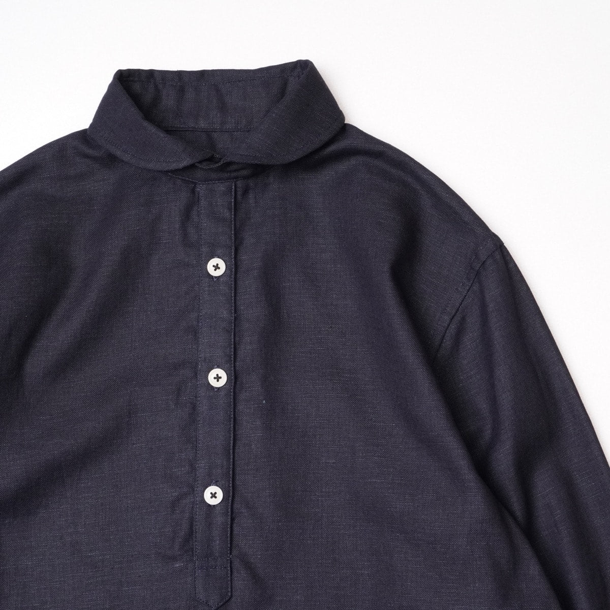 アドラーブル オリジナル プルオーバーシャツ 播州織 インディゴ染め ADOLUVLE ORIGINAL PULLOVER SHIRTS COTTON INDIGO-DYED MADE IN JAPAN