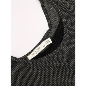 RAG&BONE ラグアンドボーン ブラックラメ メタリックスリップドレス BLACK × SILVER METALLIC SLIP DRESS