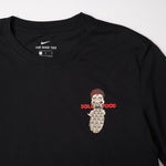 画像をギャラリービューアに読み込む, ナイキ 黒Tシャツ ソールフード プリントT ユニークT NIKE BLACK TEE SOLE-FOOD 「LOS ZAPATOS MAS FRESCOS」T-SHIRT
