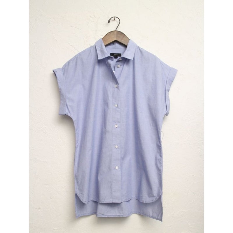 ジェイクルー サックスブルー ウエストタイ シャツ フロントボタンブラウス J.CREW SAXBLUE WAIST TIE SHIRTS FRONT-BUTTON BLOUSE WOMENS